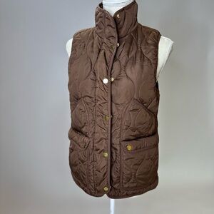 J. Crew Brown Quilted Women's Vest